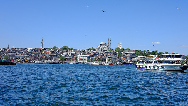 View from Istanbul Bosphorus cruise