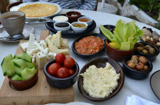 Turkish breakfast table