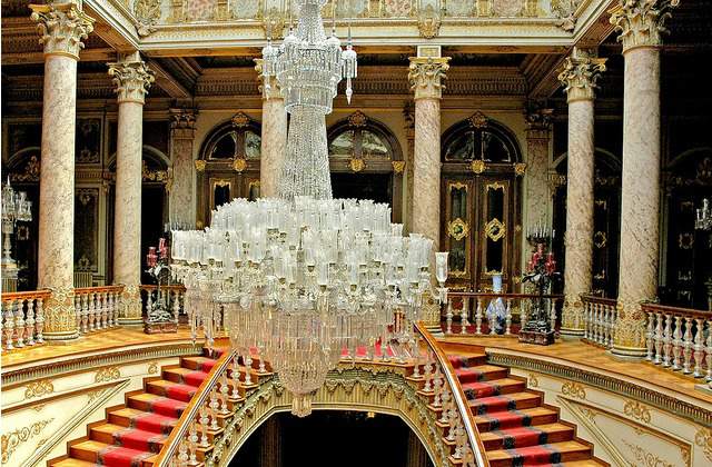Inside Dolmabahce Palace in Istanbul