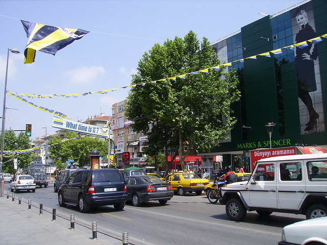 View of Bagdad Avenue in Istanbul (Asian side)