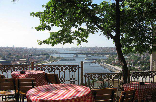 View from Pierre Loti hill in Istanbul
