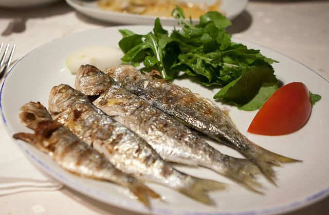Fish food in Istanbul