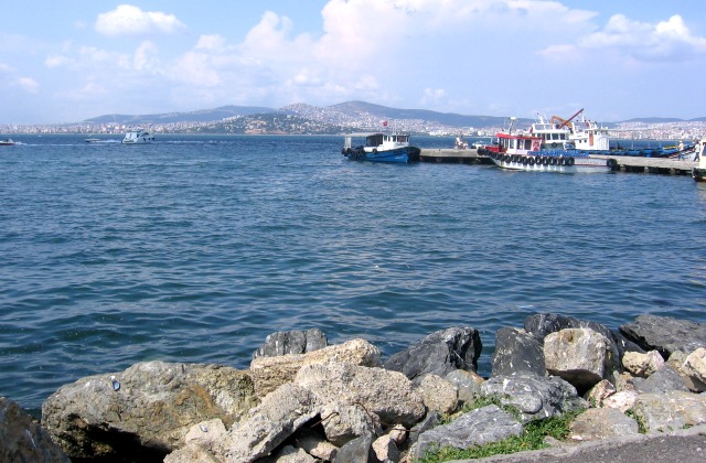 Istanbul view from the islands