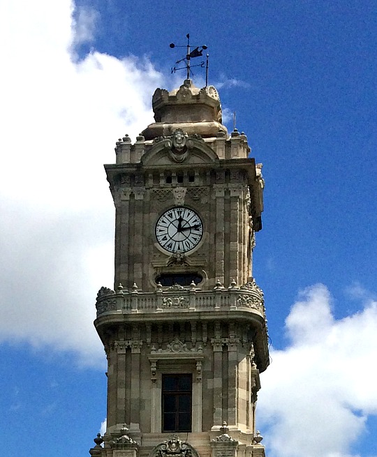 Dolmabahce Clock Tower in Istanbul