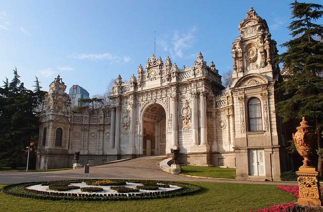 Look of Dolmabahce Palace from outside