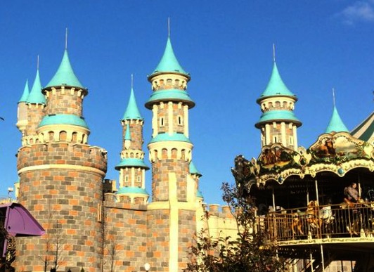 Gothic towers of VIALAND in Istanbul