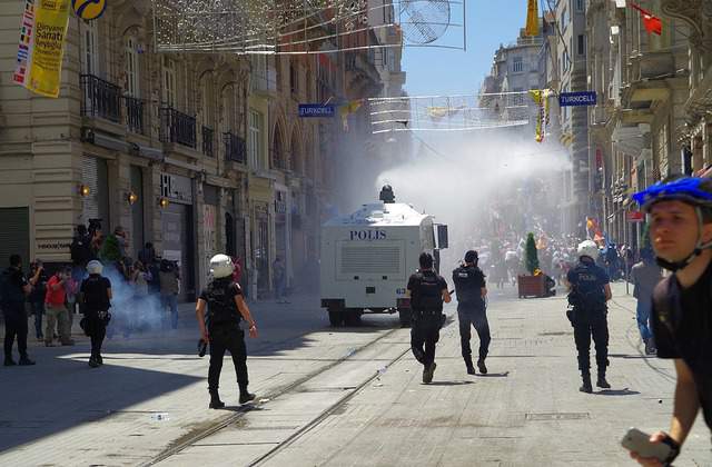 Taksim square riot police